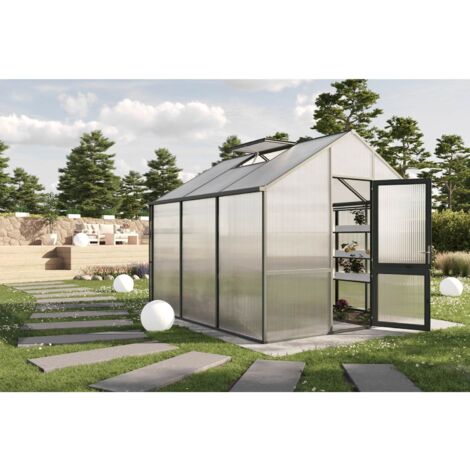 KGT Gewächshaus "Dahlie III", tannengrün, 10 m², 16 mm HKP