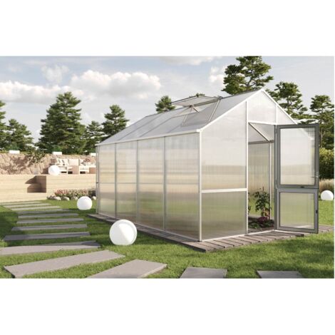 KGT Gewächshaus "Dahlie IV", pressblank, 13 m², 16 mm HKP