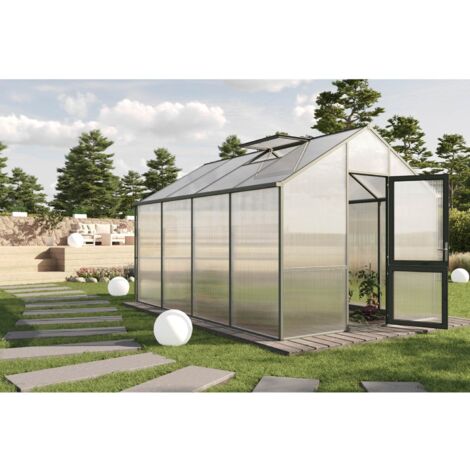 KGT Gewächshaus "Dahlie IV", tannengrün, 13 m², 16 mm HKP