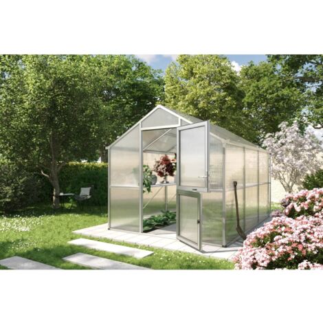 KGT Gewächshaus "Iris III", pressblank, 7,5 m², 16 mm HKP