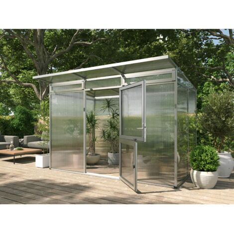 KGT Gewächshaus "Santini II", pressblank, 6 m², 16 mm HKP