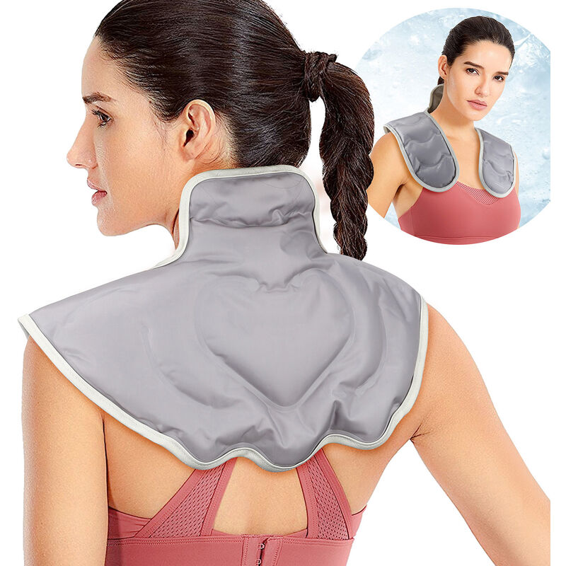 Kühlpads Schulter, auch für Wärme-Behandlung. Langlebiger, wiederverwenbarer, flexibeler Eisbeutel. Schmerzlinderndernd bei Schulter-Verletzungen.