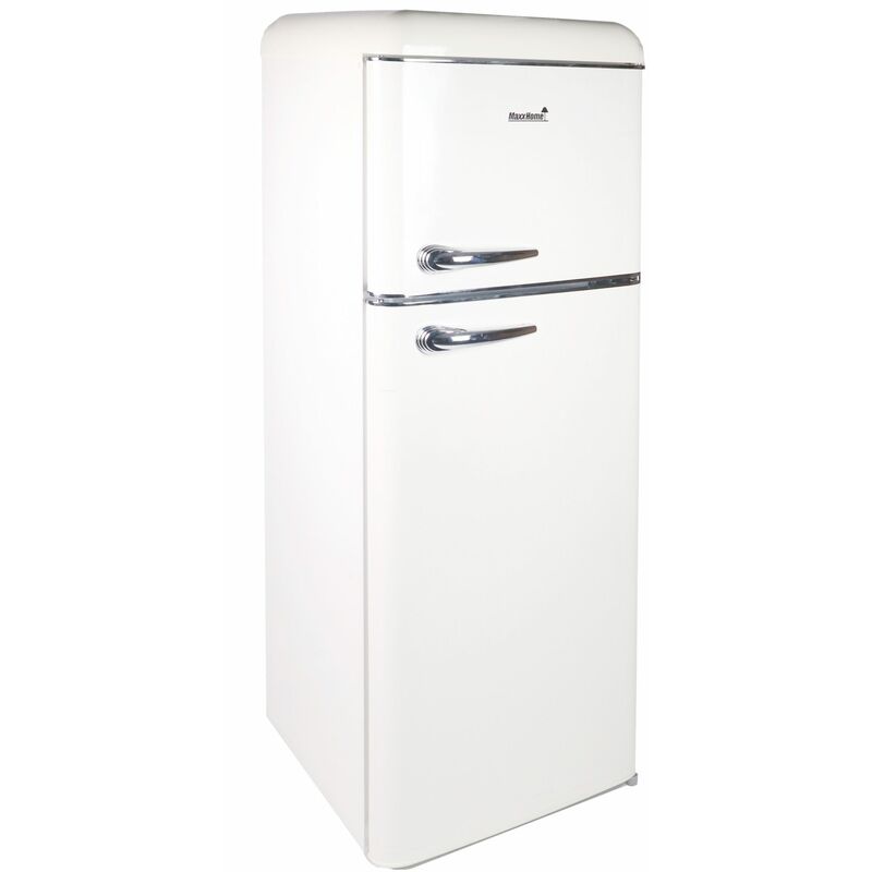 Kühlschrank - Retro -Design - 210 l - 147 x 55 x 59 cm - Creme Maxxhome