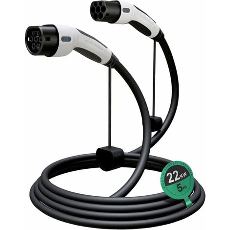 GONEO 22KW 32A Câble de Recharge Voiture 7 Mètre,Type 2 de Type 2,Triphasé  Compatible avec Model S/3/X/Y,Zoe,Smart ForTwo - Cdiscount Auto