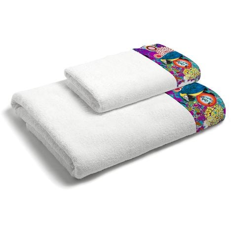 Nero Bambina Dreamscene asciugamani Cotone confezione da 6 485 g//m/²
