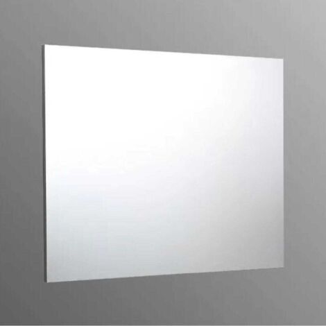 Kiamami Valentina – Miroir simple de salle de bain 90x70 cm réversible – Cadre de support – Installation facile – Réflexion claire et précise