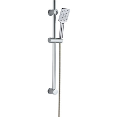 Kibath Barra Ducha con equipo BER de 65,5 cm acabado CROMO brillo fabricado en latón