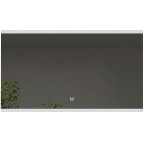 Kibath Espejo Led DOB 25W rectangular de 80 cm x 60 cm espejo 6000K