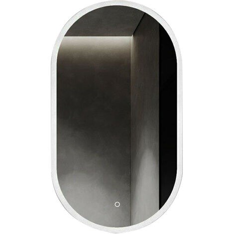 Kibath Espejo Led VAL 20W ovalado de 50 cm x 90 cm espejo 6000K