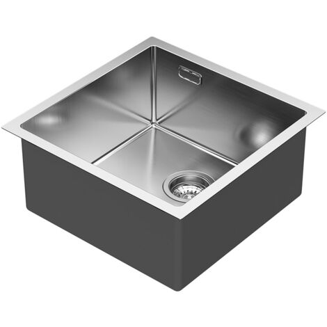 Kibath Fregadero SOLUT acabado cepillado fabricado en acero inoxidable