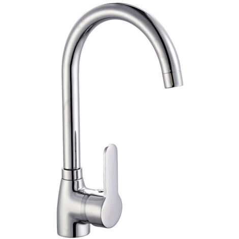 Kibath Grifo Cocina monomando CAREA acabado CROMO brillo fabricado en latón