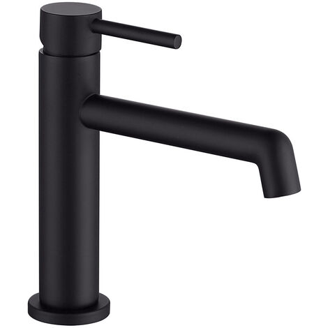 Kibath Grifo de Lavabo monomando OSO acabado NEGRO mate fabricado en latón