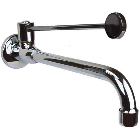 Kibath Grifo Medical maneta larga monomando MEDICAL acabado CROMO brillo fabricado en latón