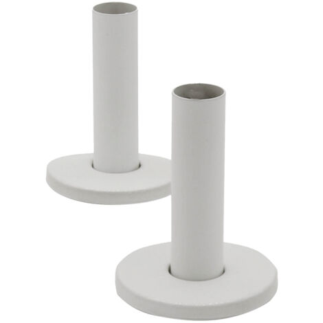 Kibath Kit Cubretubos SECATOALLAS redondo acabado BLANCO mate fabricado en latón