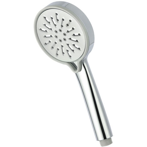 Kibath Maneral Mango de Ducha 3 posiciones RAM redondo acabado CROMO brillo fabricado en ABS