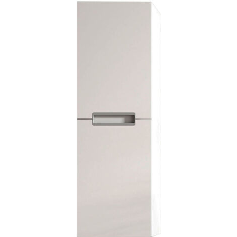 Kibath Mueble auxiliar de baño VOLARE 35x27 cm acabado BLANCO brillo de colgar
