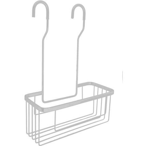 Kibath Portagel con ganchos ECLI rectangular acabado BLANCO mate fabricado en latón