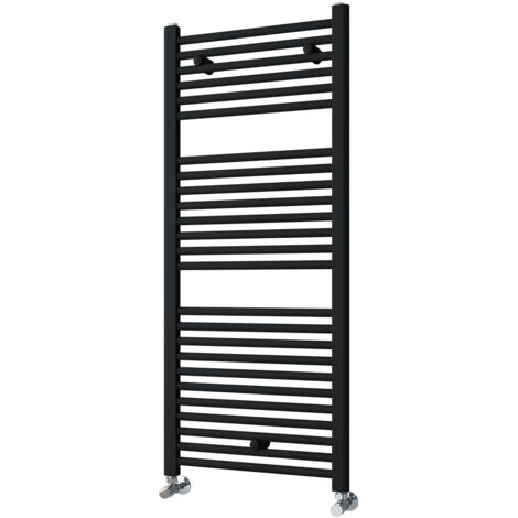 Kibath Secatoallas Radiador circuito calefacción de 120 cm x 50 cm acabado NEGRO mate fabricado en acero