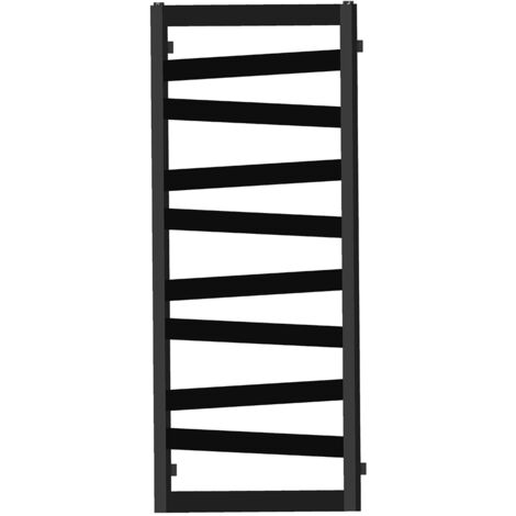Kibath Secatoallas Radiador circuito calefacción SCA de 120 cm x 47 cm acabado NEGRO mate fabricado en acero