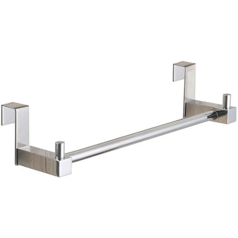 Kibath Toallero sin taladros de 36 cm acabado CROMO brillo fabricado en acero inoxidable