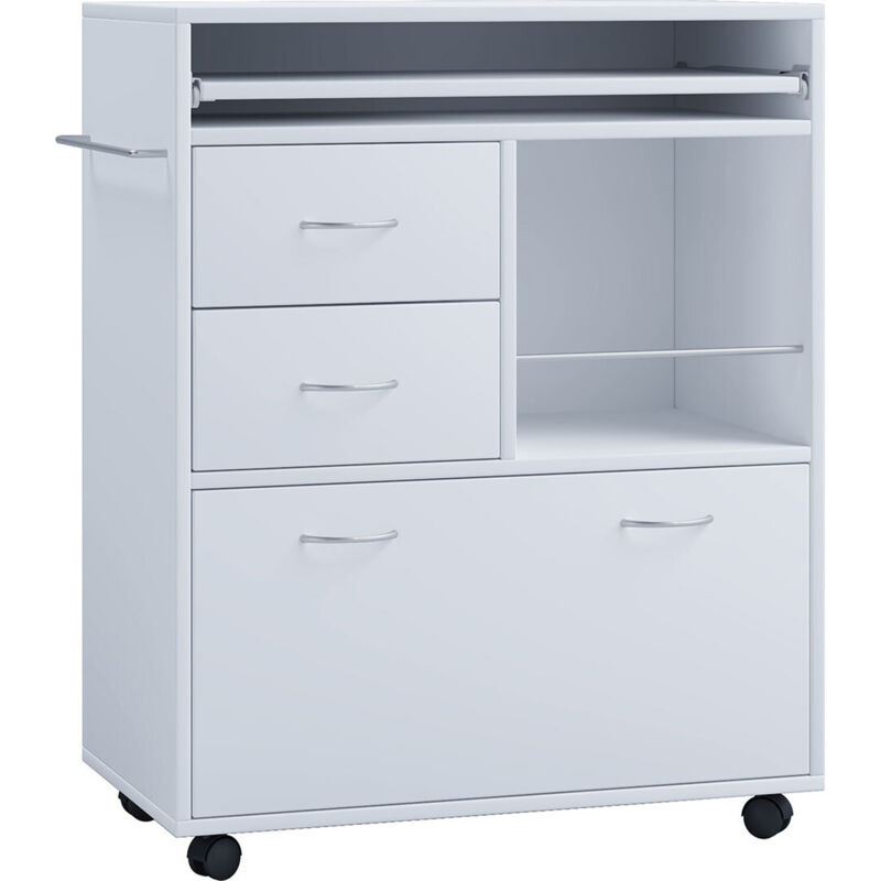 VCM Küchenwagen »Kicha«, BxH: 70 x 86 cm, Holzwerkstoff - weiss