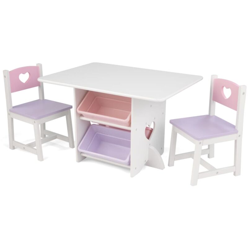 

Kid Kraft Mesa para Niños con 2 Sillas Corazones - Multicolor