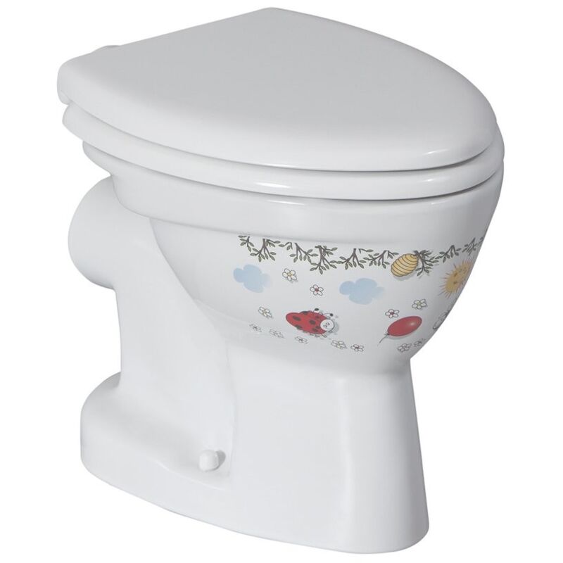 Kid Pan wc pour enfants, P-trap, décor