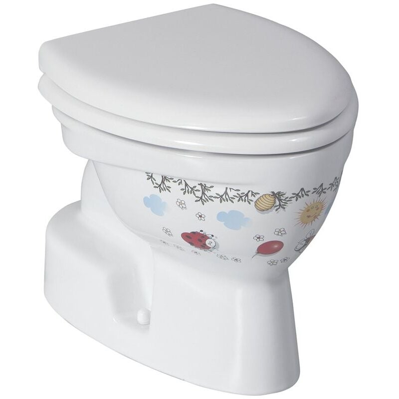 Kid Pan wc pour enfants, S-trap, décor
