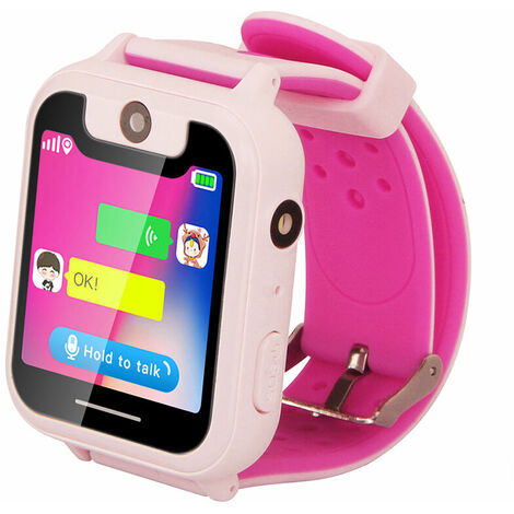 Kid Smart Watch Phone pour enfants filles garçons LBS Positioning Tracker Locator 1.54
