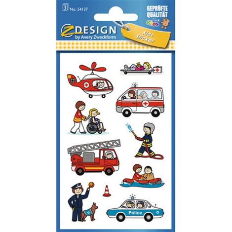 KID Sticker Feuerwehr/Polizei