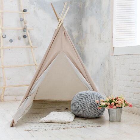 ECD GERMANY KidCollection Premium Tipi Zelt - 103x103x160cm - Rosa