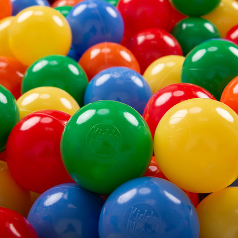 KiddyMoon 700 ∅ 7Cm Balles Colorées Plastique Pour Piscine Enfant Bébé Fabriqué En EU, Ensembles multicolores