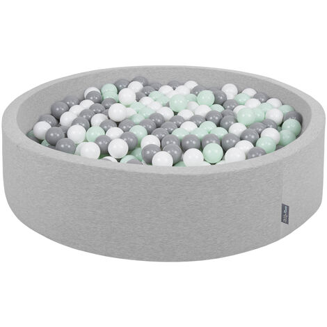 Piscina de bolas gris para niños de 36 x 11 pulgadas con 200 bolas de  plástico de colores de 2.2 pulgadas. Piscina de pelotas para niños  pequeños