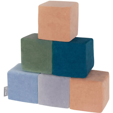 KiddyMoon blocs mous pour bébé cubes de construction en mousse