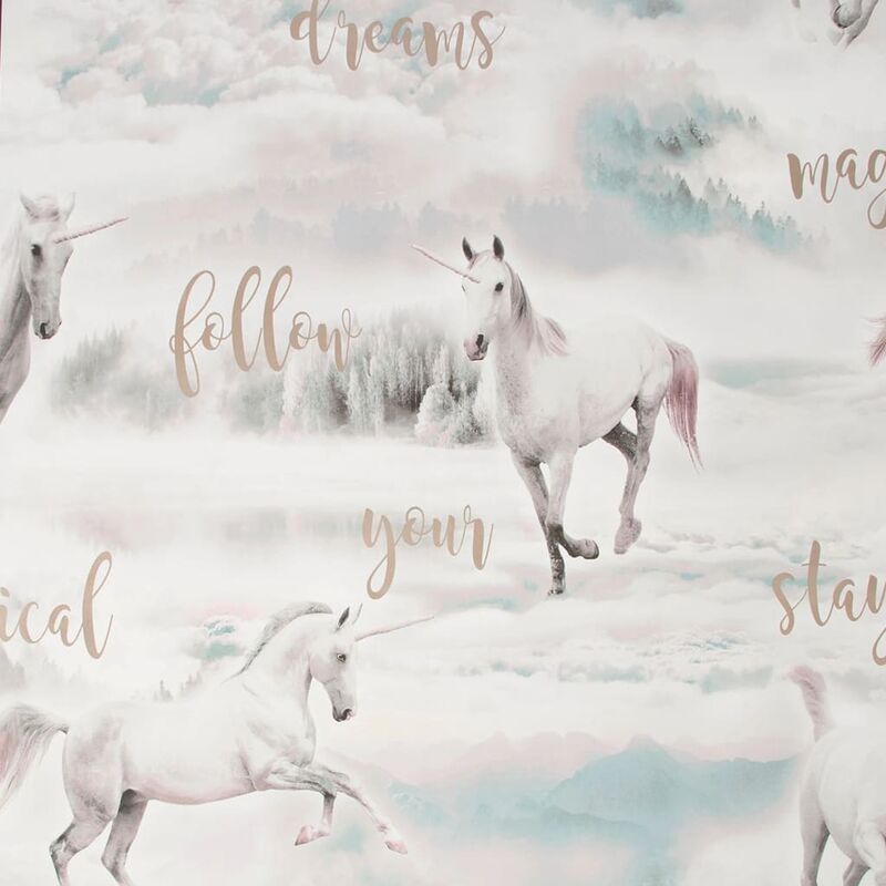 

Papel pintado Unicorn Dreamland gris - Gris - Kids At Home