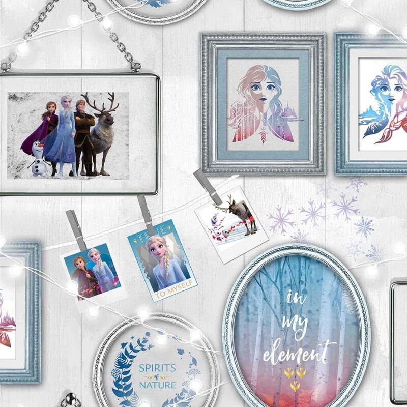 

Kids at Home Papel pintado Wallpaper Frozen Frames gris - Gris