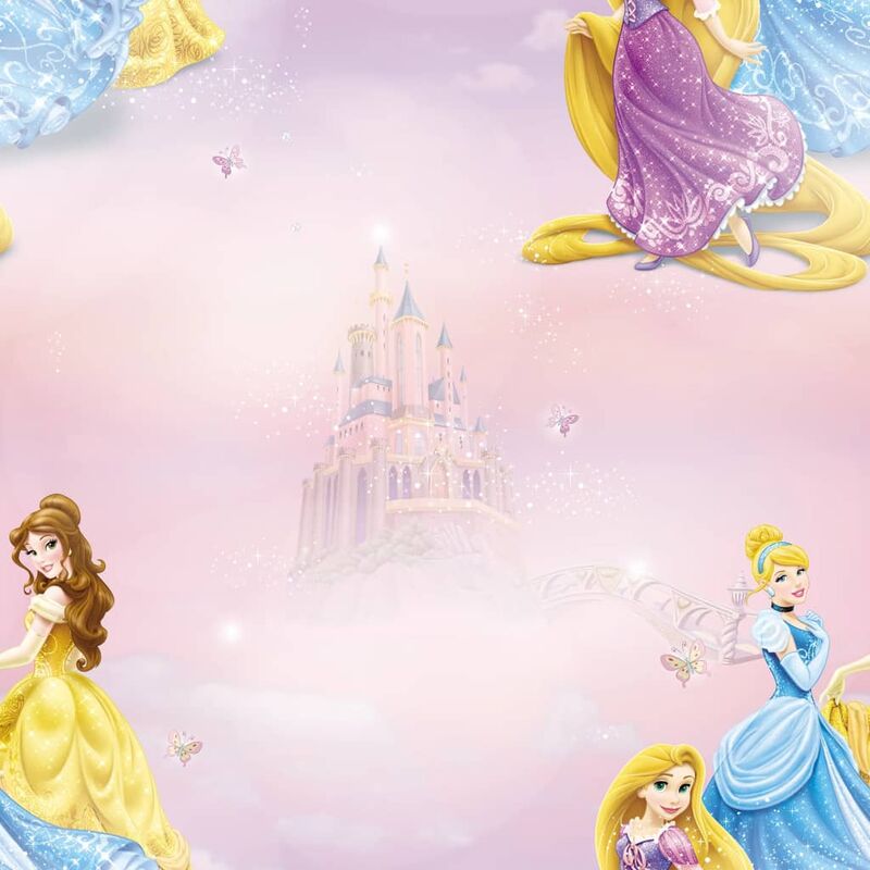 Kids at Home Wallpaper Pretty as a Princess Pink and Blue Noordwand Multicolour