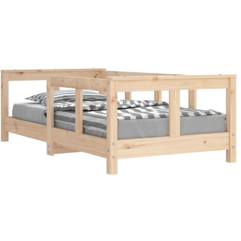 Kids Bed Frame 70x140 cm Solid Wood Pine vidaXL