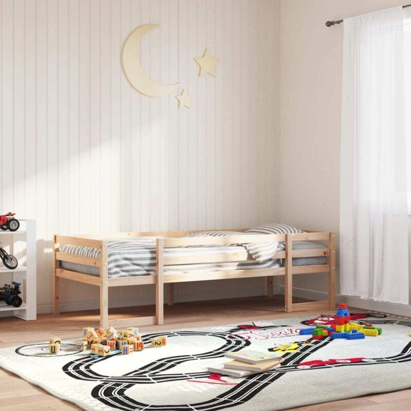 Vidaxl - Kids' Bed Frame Without Mattress 75x190 Cm Small Single Solid Wood Pine