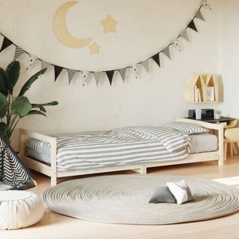 Kids Bed Frame 80x200 cm Solid Wood Pine vidaXL