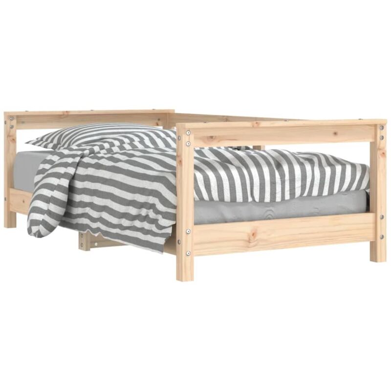 Vidaxl - Kids Bed Frame 70x140 cm Solid Wood Pine Brown