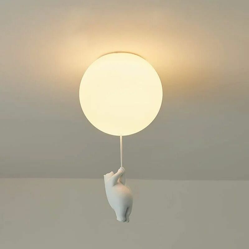 Image of Kids Ceiling Light White Acrylic Lampshade&hellip;