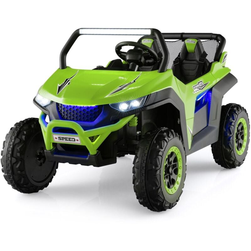 Costway - Kids Electric Ride On Car 2-Seater 12V Battery Powered utv With Remote Control