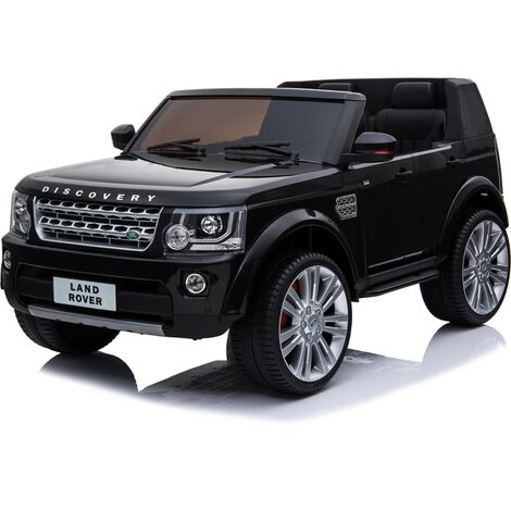 Kids Electric Ride On Car Land Rover Discovery Twin Seat Black