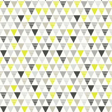 Kids Geometric Wallpaper Jester Black Lime Triangles Childrens Fun Arthouse
