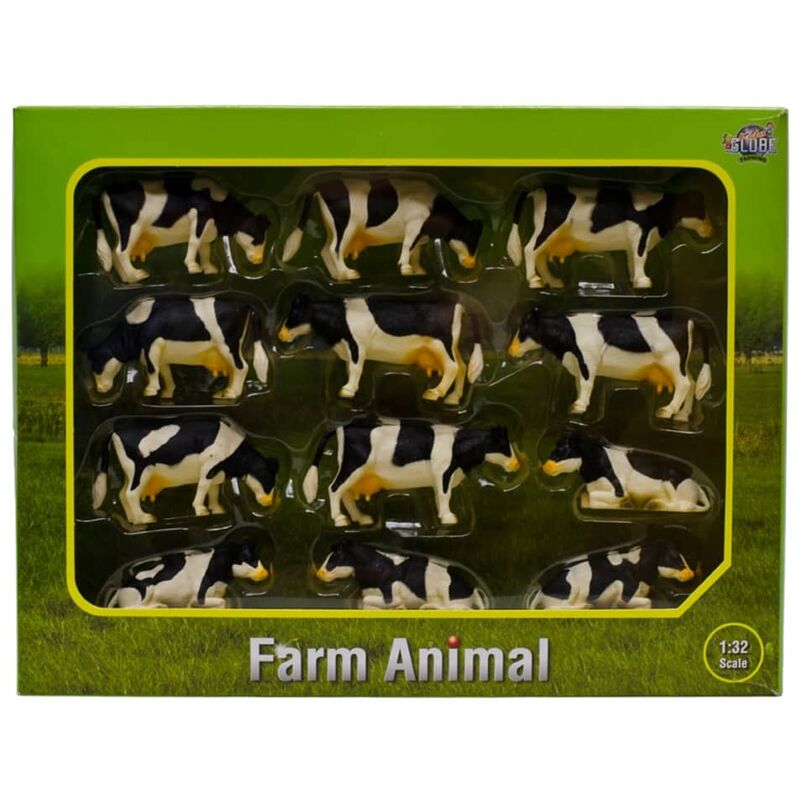 

Conjunto de vacas 12 unidades 1:32 571929 - Multicolor - Kids Globe