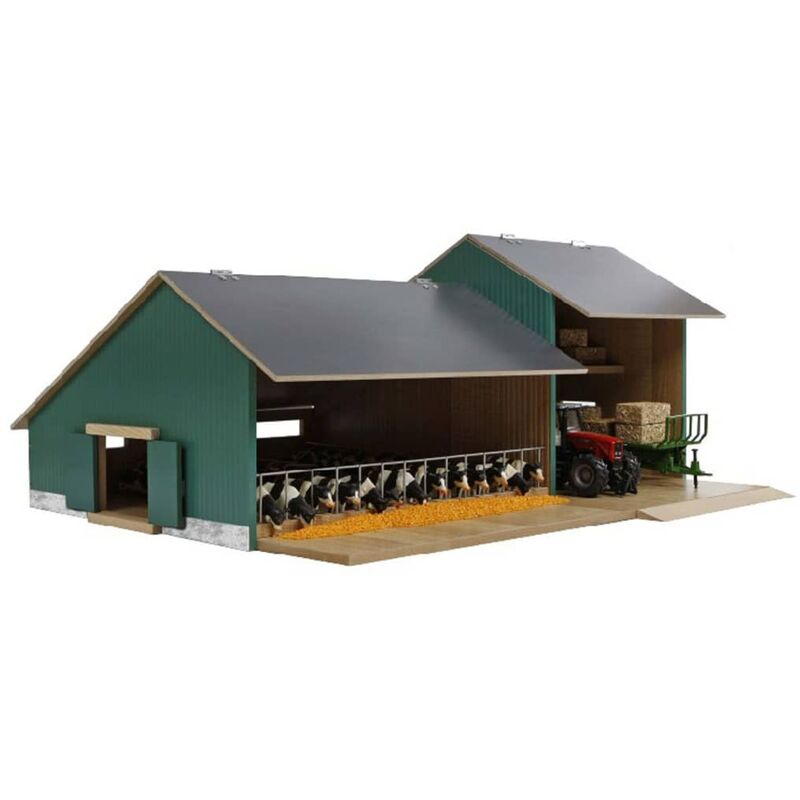 

Establo de vacas con cobertizo 1:32 - Multicolor - Kids Globe