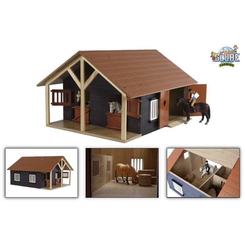 

Establos de granja con 2 cajones y 1 taller 1:24 610167 - Marrón - Kids Globe