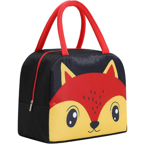 Black Reusable Lunch Box for School Office Picnic Hiking Beach Insulated Lunch Bag for Women/Men Leakproof 12-Can Coke Cooler Tote Bag Organizer with Adjustable Shoulder Strap for Kids/Adults 