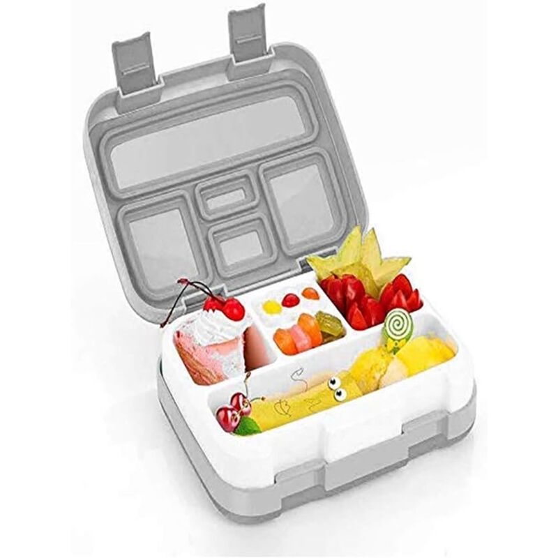 Boîte à lunch pour enfants Boîte à lunch divisée avec séparateur 5 compartiments